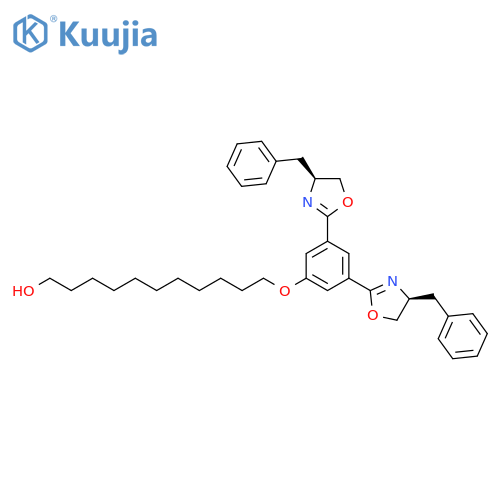 1-Undecanol,11-[3,5-bis[(4S)-4,5-dihydro-4-(phenylmethyl)-2-oxazolyl]phenoxy]- structure