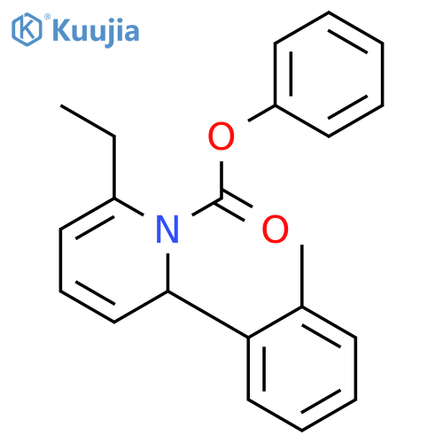 1(2H)-Pyridinecarboxylic acid, 6-ethyl-2-(2-methylphenyl)-, phenyl ester structure