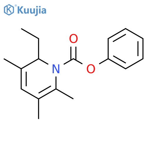 1(2H)-Pyridinecarboxylic acid, 2-ethyl-3,5,6-trimethyl-, phenyl ester structure