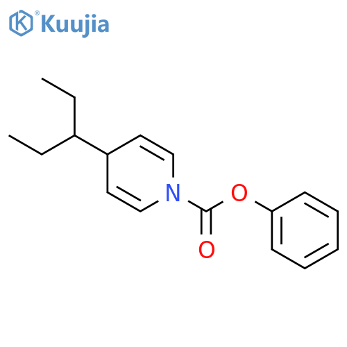 1(4H)-Pyridinecarboxylic acid, 4-(1-ethylpropyl)-, phenyl ester structure