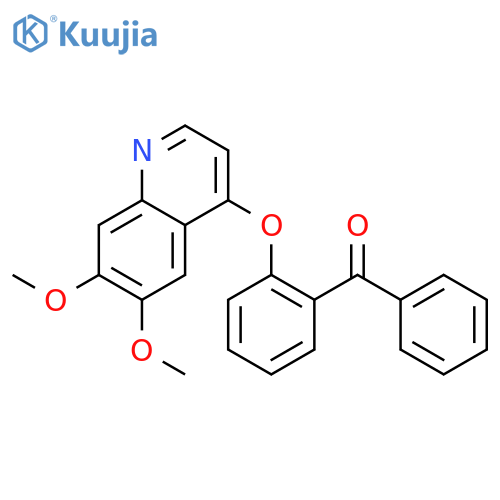 Methanone, [2-[(6,7-dimethoxy-4-quinolinyl)oxy]phenyl]phenyl- structure