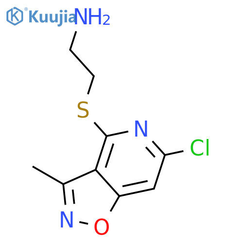 ETHANAMINE, 2-[(6-CHLORO-3-METHYLISOXAZOLO[4,5-C]PYRIDIN-4-YL)THIO]- structure