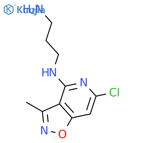 1,3-Propanediamine, N-(6-chloro-3-methylisoxazolo[4,5-c]pyridin-4-yl)- structure