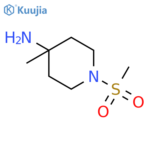4-Piperidinamine, 4-methyl-1-(methylsulfonyl)- structure