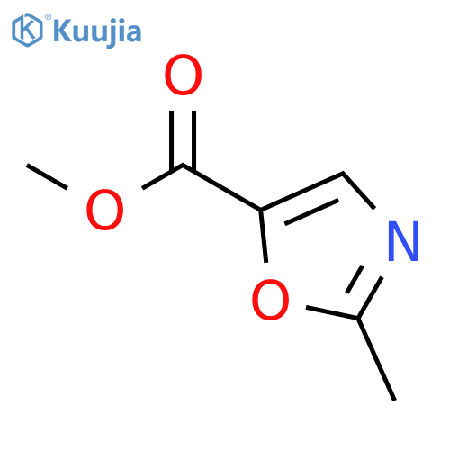 Methyl 2-methyloxazole-5-carboxylate structure
