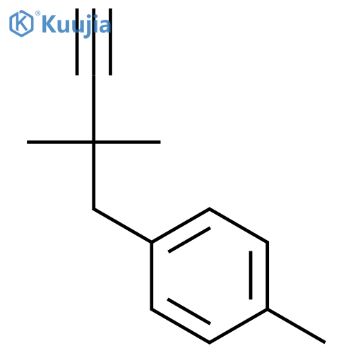 Benzene, 1-(2,2-dimethyl-3-butynyl)-4-methyl- structure