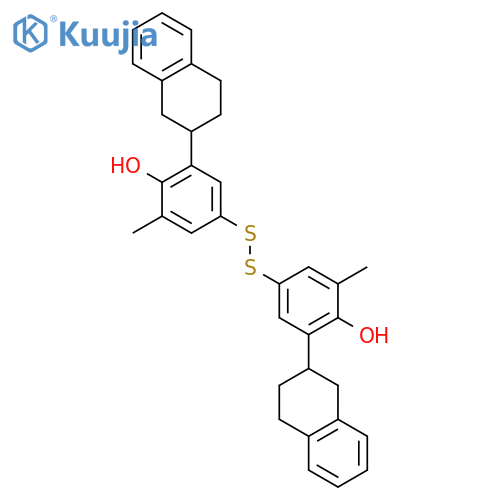 PHENOL, 4,4'-DITHIOBIS[2-METHYL-6-(1,2,3,4-TETRAHYDRO-2-NAPHTHALENYL)- structure