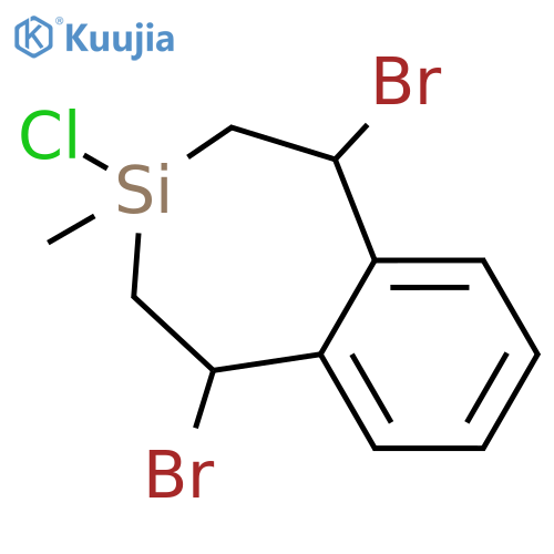 1H-3-Benzosilepin, 1,5-dibromo-3-chloro-2,3,4,5-tetrahydro-3-methyl- structure