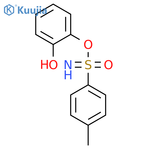 Benzenesulfonimidic acid, 4-methyl-, 2-hydroxyphenyl ester structure