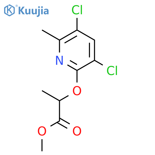 Propanoic acid, 2-[(3,5-dichloro-6-methyl-2-pyridinyl)oxy]-, methyl ester structure