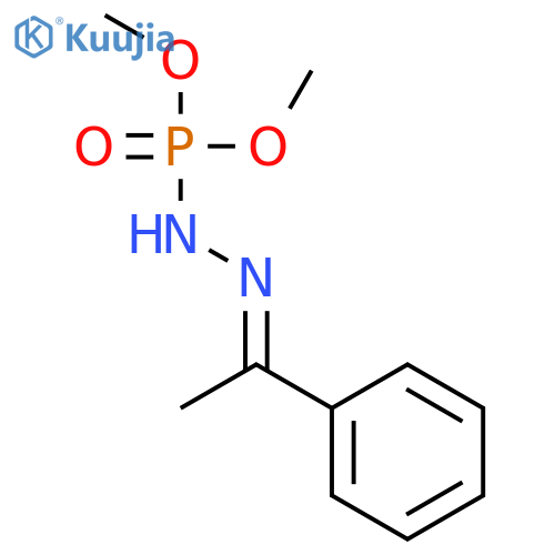 Phosphorohydrazidic acid, (1-phenylethylidene)-, dimethyl ester structure