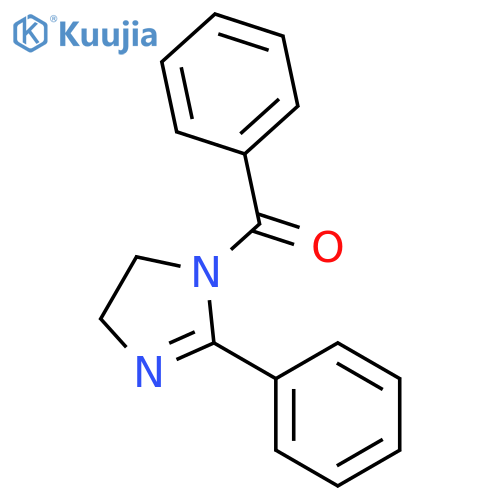 1H-Imidazole, 1-benzoyl-4,5-dihydro-2-phenyl- structure