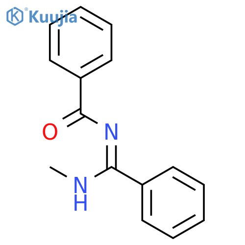 Benzamide, N-[(methylamino)phenylmethylene]- structure
