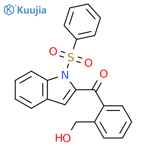 1H-Indole, 2-[2-(hydroxymethyl)benzoyl]-1-(phenylsulfonyl)- structure