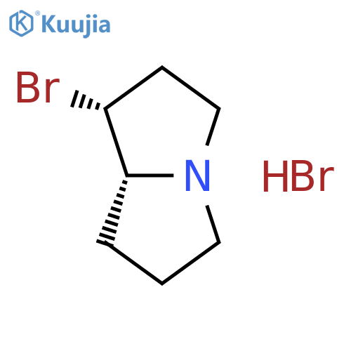 1H-Pyrrolizine, 1-bromohexahydro-, hydrobromide, trans- structure