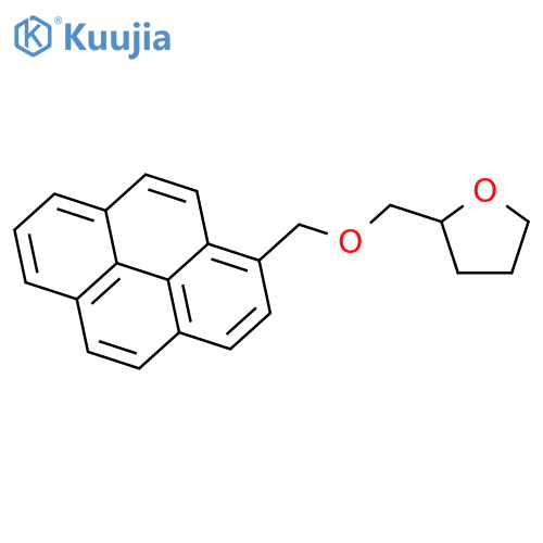 Furan, tetrahydro-2-[(1-pyrenylmethoxy)methyl]- structure