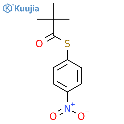 S-(4-Nitrophenyl) 2,2-dimethylpropanethioate structure