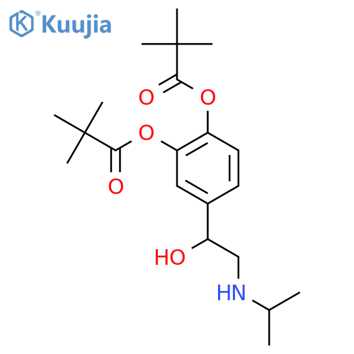 Propanoic acid,2,2-dimethyl-, 4-[1-hydroxy-2-[(1-methylethyl)amino]ethyl]-1,2-phenylene ester(9CI) structure