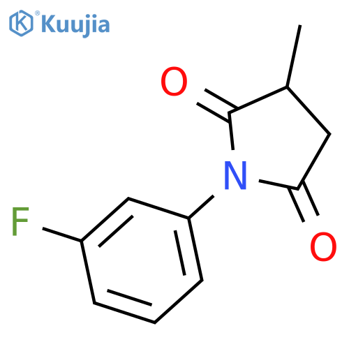 2,5-PYRROLIDINEDIONE, 1-(3-FLUOROPHENYL)-3-METHYL- structure