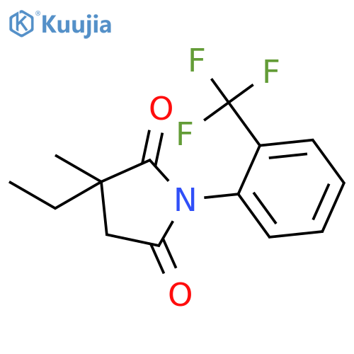 2,5-PYRROLIDINEDIONE, 3-ETHYL-3-METHYL-1-[2-(TRIFLUOROMETHYL)PHENYL]- structure