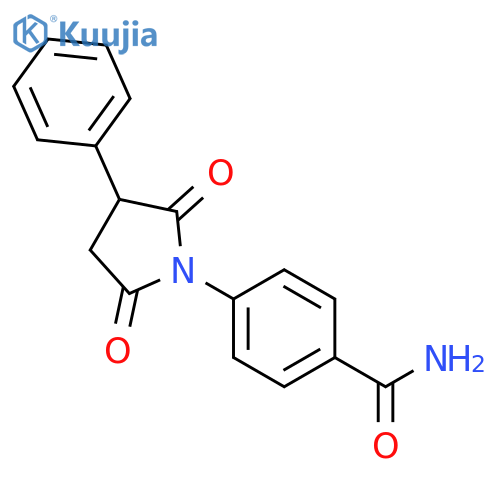 BENZAMIDE, 4-(2,5-DIOXO-3-PHENYL-1-PYRROLIDINYL)- structure