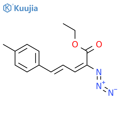 2,4-Pentadienoic acid, 2-azido-5-(4-methylphenyl)-, ethyl ester structure
