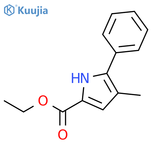 1H-PYRROLE-2-CARBOXYLIC ACID, 4-METHYL-5-PHENYL-, ETHYL ESTER structure