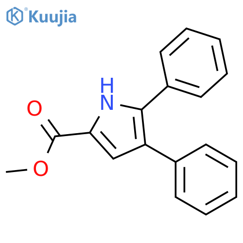 1H-Pyrrole-2-carboxylic acid, 4,5-diphenyl-, methyl ester structure