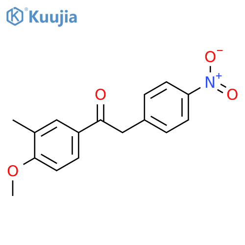 Ethanone, 1-(4-methoxy-3-methylphenyl)-2-(4-nitrophenyl)- structure