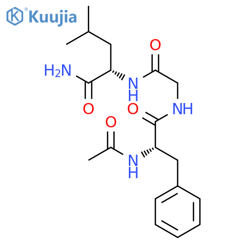 L-LEUCINAMIDE, N-ACETYL-L-PHENYLALANYLGLYCYL- structure