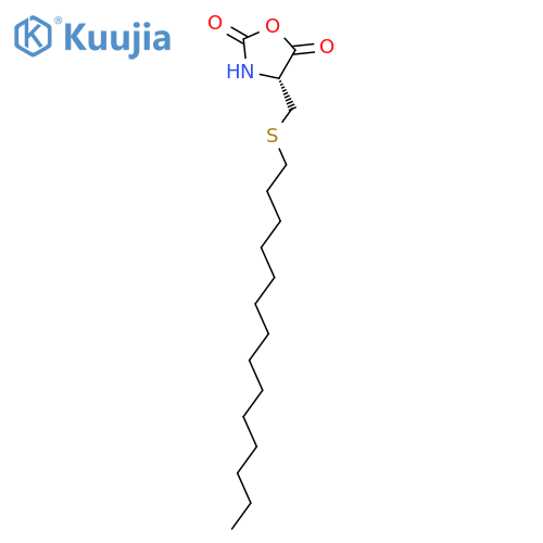 2,5-OXAZOLIDINEDIONE, 4-[(TETRADECYLTHIO)METHYL]-, (R)- structure