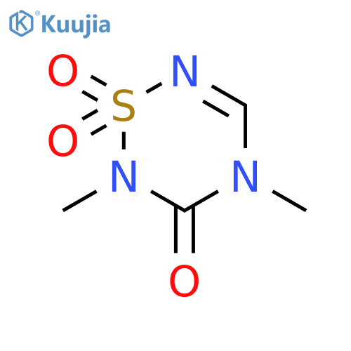 2H-1,2,4,6-THIATRIAZIN-3(4H)-ONE, 2,4-DIMETHYL-, 1,1-DIOXIDE structure