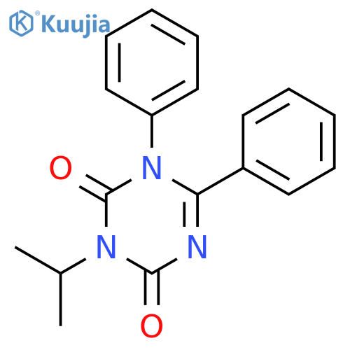 1,3,5-TRIAZINE-2,4(1H,3H)-DIONE, 3-(1-METHYLETHYL)-1,6-DIPHENYL- structure