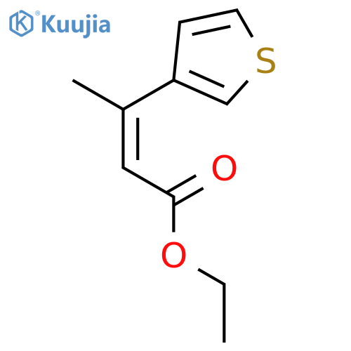 ethyl (2Z)-3-(thiophen-3-yl)but-2-enoate structure