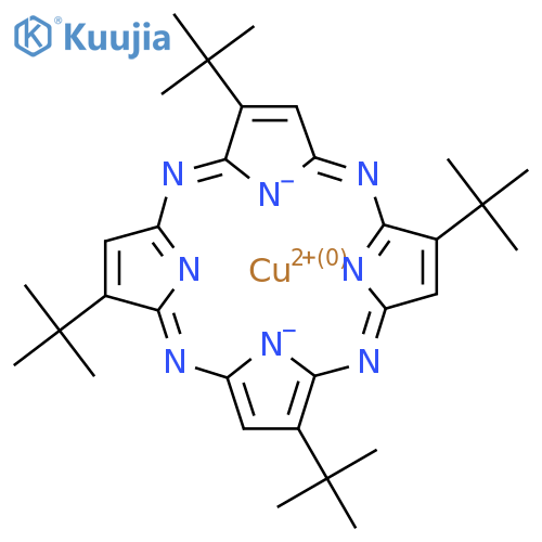 (SP-4-1)-[2,7,12,17-Tetrakis(1,1-dimethylethyl)-21H,23H-porphyrazinato-|EN21,|EN22,|EN23,|EN24]-Copper structure
