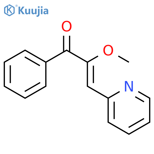 2-PROPEN-1-ONE, 2-METHOXY-1-PHENYL-3-(2-PYRIDINYL)- structure