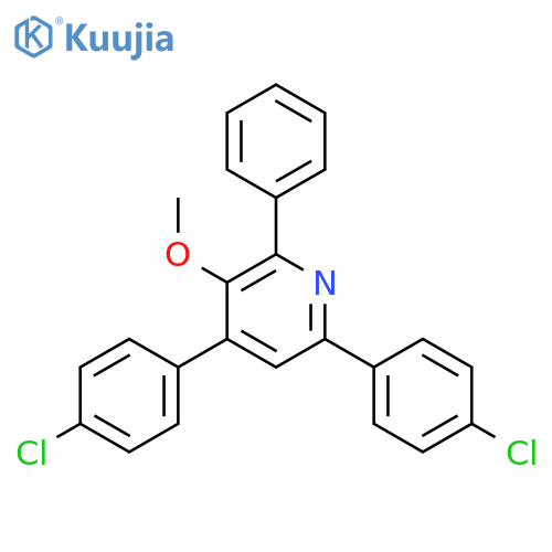 PYRIDINE, 4,6-BIS(4-CHLOROPHENYL)-3-METHOXY-2-PHENYL- structure
