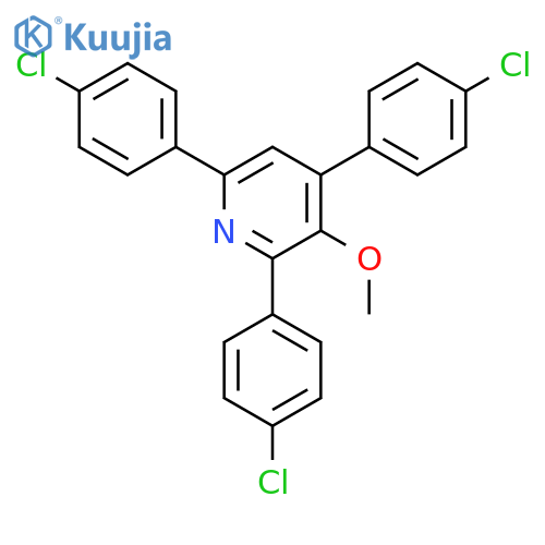 Pyridine, 2,4,6-tris(4-chlorophenyl)-3-methoxy- structure