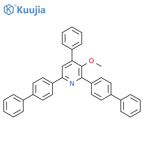 PYRIDINE, 2,6-BIS([1,1'-BIPHENYL]-4-YL)-3-METHOXY-4-PHENYL- structure