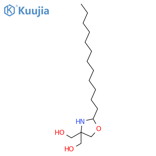 4,4-Oxazolidinedimethanol, 2-dodecyl- structure