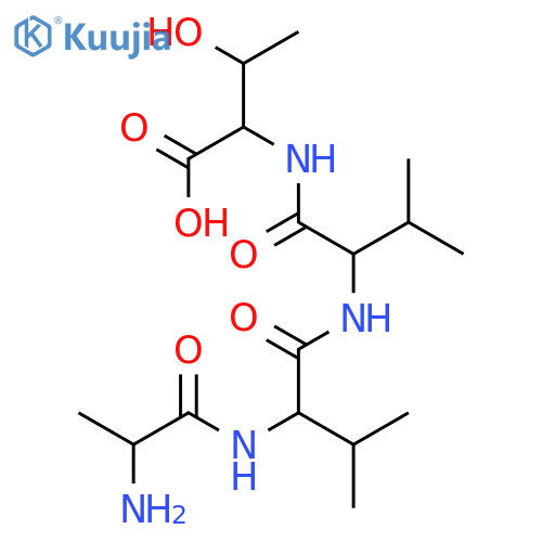 L-Threonine, L-alanyl-L-valyl-L-valyl- structure