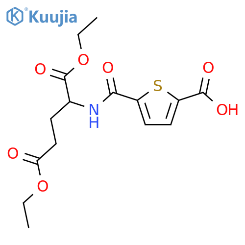 L-Glutamic acid, N-[(5-carboxy-2-thienyl)carbonyl]-, 1,5-diethyl ester structure