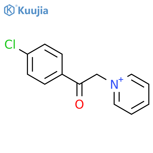 1-[2-(4-Chloro-phenyl)-2-oxo-ethyl]-pyridinium structure