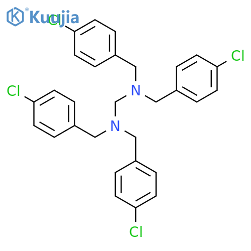 METHANEDIAMINE, N,N,N',N'-TETRAKIS[(4-CHLOROPHENYL)METHYL]- structure
