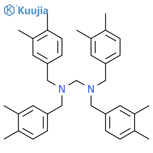 METHANEDIAMINE, N,N,N',N'-TETRAKIS[(3,4-DIMETHYLPHENYL)METHYL]- structure
