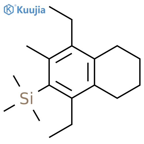 Silane, (1,4-diethyl-5,6,7,8-tetrahydro-3-methyl-2-naphthalenyl)trimethyl- structure