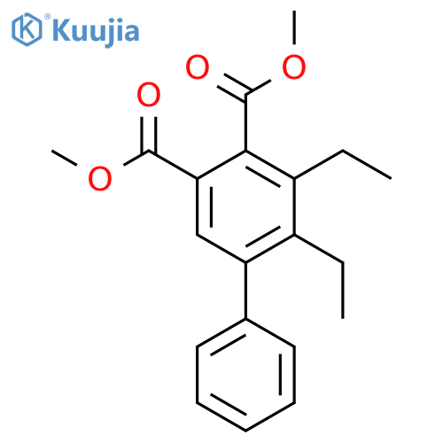 [1,1'-Biphenyl]-3,4-dicarboxylic acid, 5,6-diethyl-, dimethyl ester structure