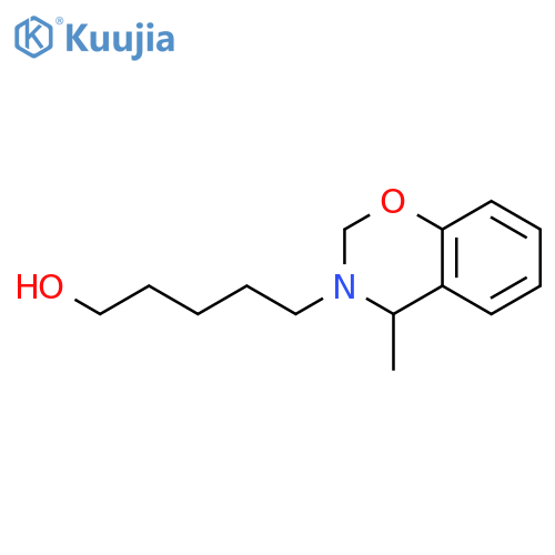 2H-1,3-Benzoxazine-3(4H)-pentanol, 4-methyl- structure