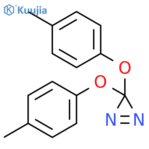 3H-Diazirine, 3,3-bis(4-methylphenoxy)- structure
