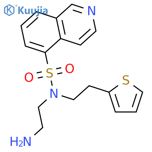 5-Isoquinolinesulfonamide, N-(2-aminoethyl)-N-[2-(2-thienyl)ethyl]- structure